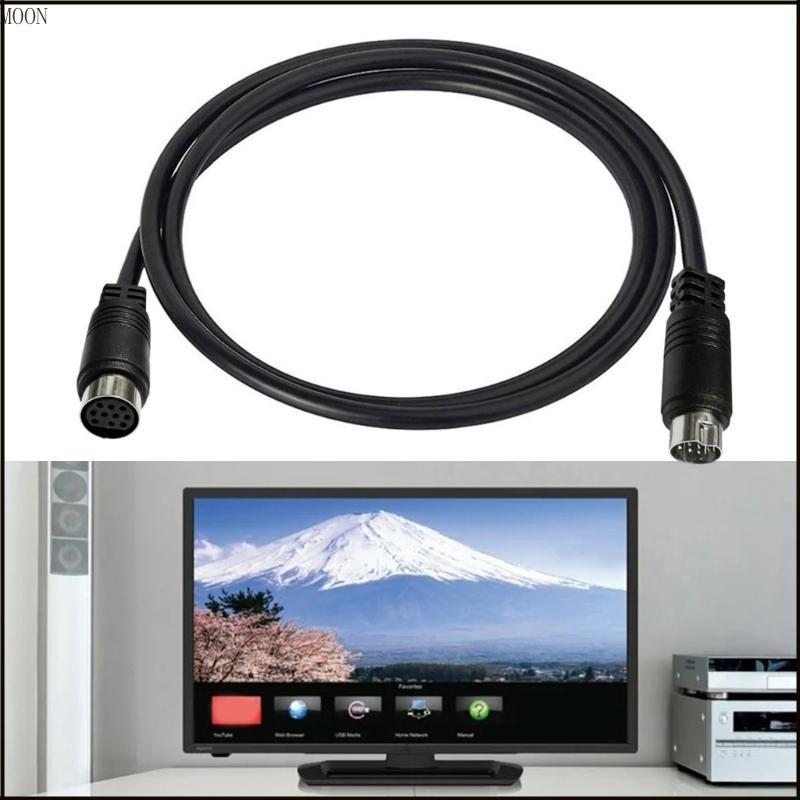 MOON 10Pin S-video Cable Male to Female for TV Projector Video Receiver กล้องวิดีโอ