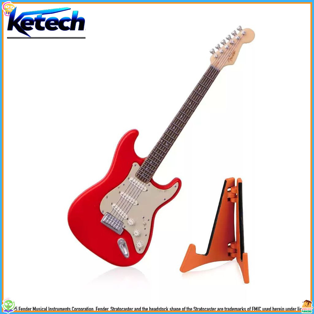 BANDAI Fender Mini กีตาร์ไฟฟ้ารุ่น Twisted Egg Desktop เครื่องประดับสําหรับแฟนๆเพลงคอลเลกชัน