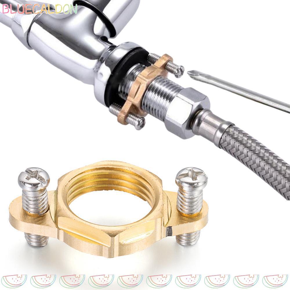 BLUECALDON 1 ชุดชุดซ่อมก๊อกน้ํา, Antilosing Mounting Nut Kit Faucet Fixing Tool Set, ทนทาน Cap Fastening Lock Nut ทองเหลืองอ่างล้างหน้าชุดเครื่องมือห้องครัว
