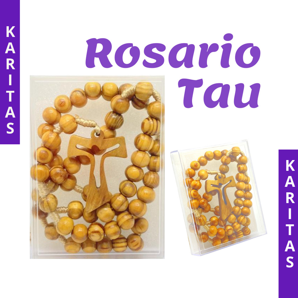 10MM TAU CROSS ROSARY / CATHOLIC ROSARY / ROSARY ดั้งเดิม / คอนทาส