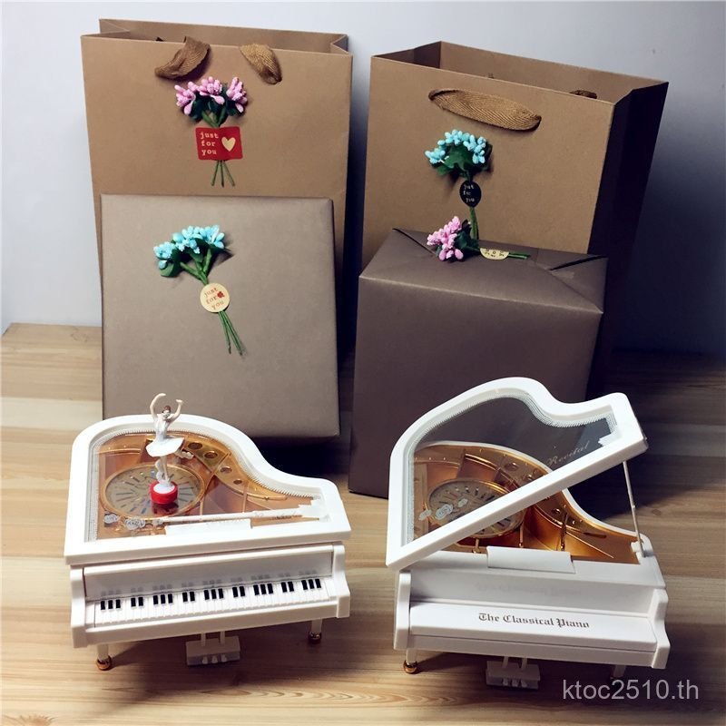 ของขวัญวันเกิดสําหรับเปียโนสาวเซอร์ไพรส์แฟนประณีตแฟนกล่องดนตรีเพื่อนร่วมชั้นกล่องดนตรีน้ําผึ้งของขวั