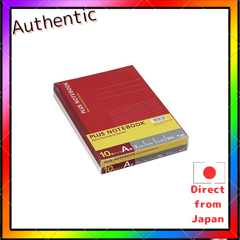 Plus Note Semi B5 (No. 6) A-type ruled 30 sheets, pack of 10 books, NO-003AS-10P 76-729