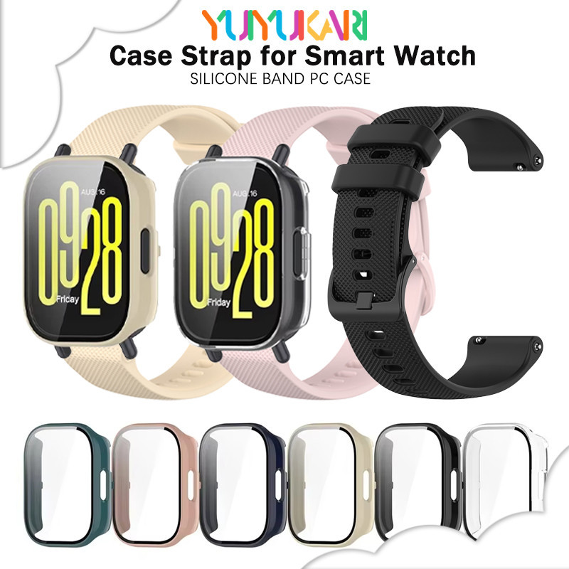 สายนาฬิกาซิลิโคนนิ่มสำหรับ for Smartwatch Redmi Watch 5 Active / 5 Lite แผ่นป้องกันหน้าจอ สายยางอุปกรณ์เสริม