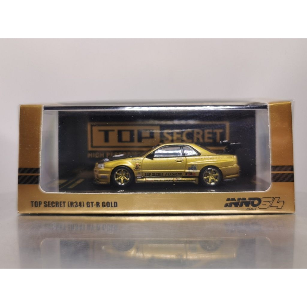 1/64 INNO NISSAN NISSAN GTR R34 TOP SECRET Nagata Kazuiko NISSAN SKYLINE R34 TOP SECRET (R34) GT-R โ