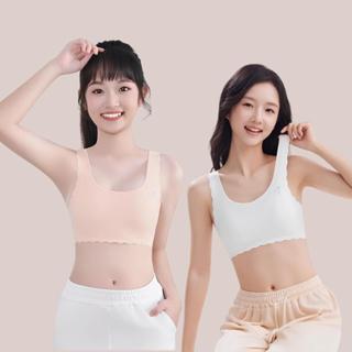 💗แพ็ค 4 ชิ้น💗 เสื้อซับในวัยรุ่น ฟองน้ำในตัว ลายแมว เสื้อซับใ…