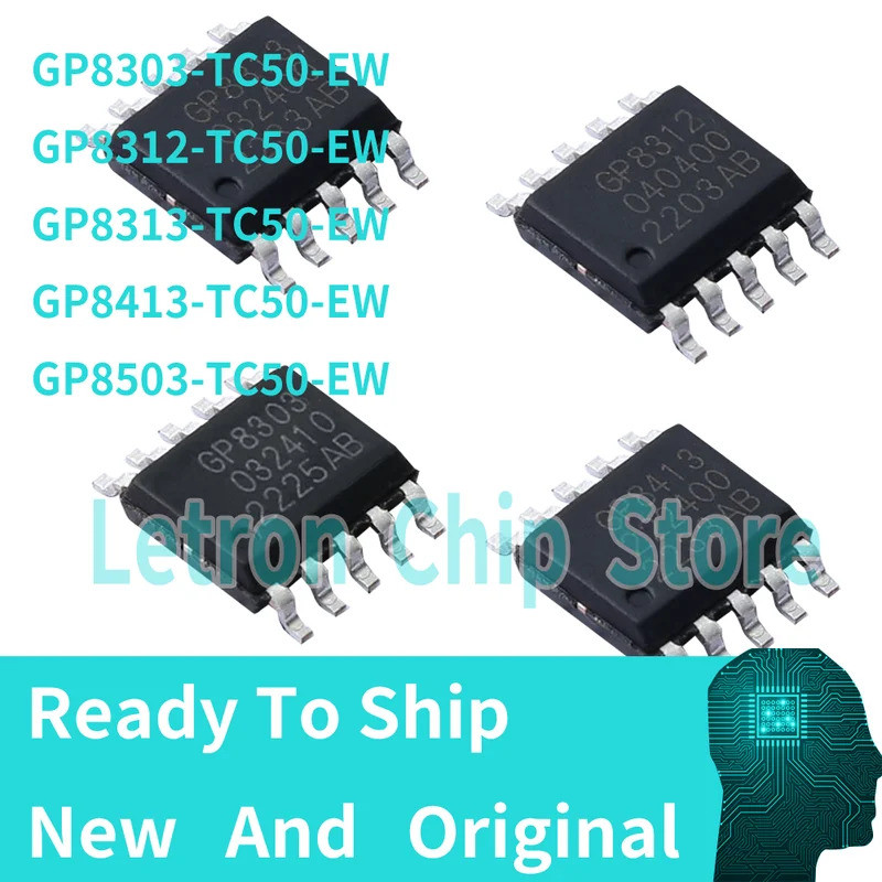 5PCS GP8303 GP8312 GP8313 GP8413 GP8503-TC50-EW GP8303-TC50-EW GP8312-TC50-EW SOP ชิป ic