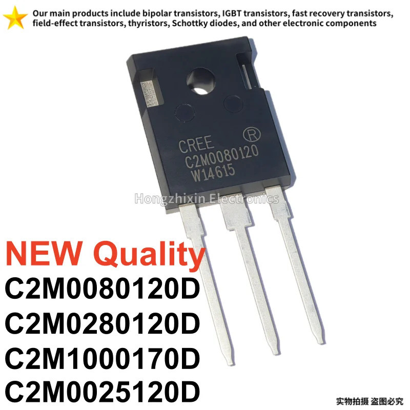 5 ชิ้น C2M0080120ดี C2M0280120ดี C2M0025120ดี C2M1000170D TO-247 ซิลิคอนคาร์ไบด์ MOSFET