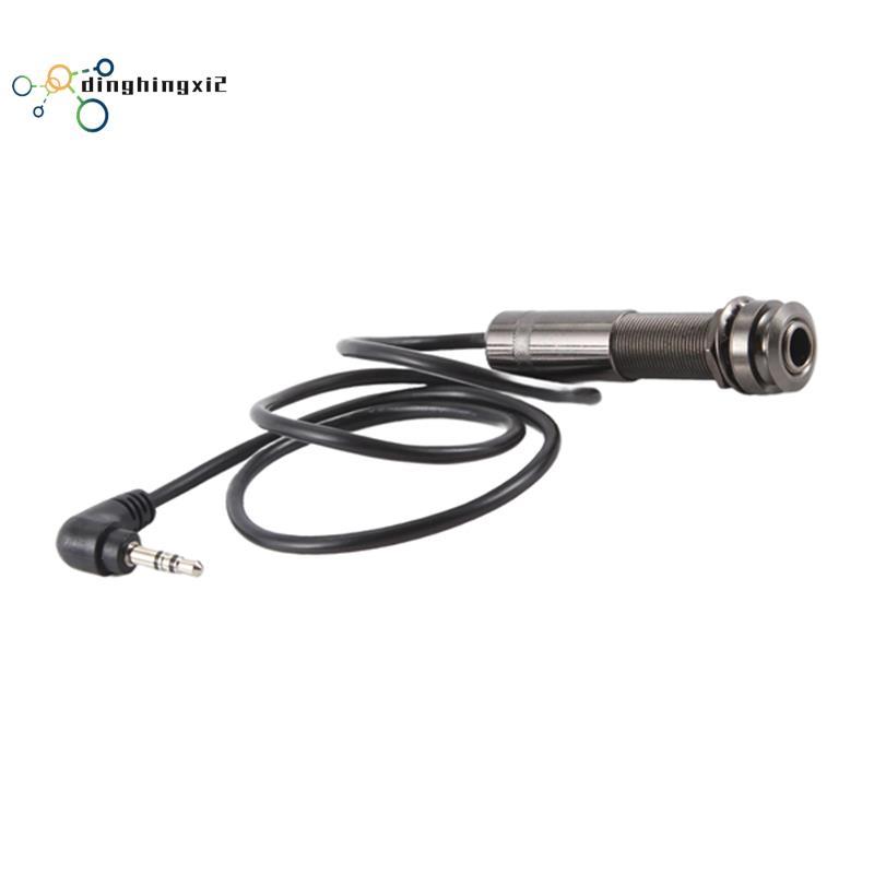dinghingxi2Guitar Pickup Cable Piezo Cable End Pin Jack Guitar Adapter Stereo Instrument Cable