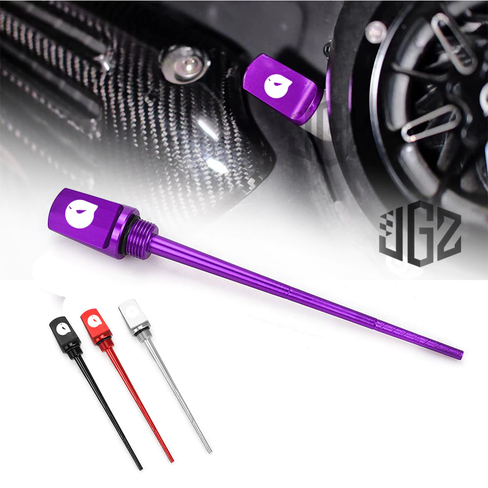 สําหรับ Vespa Sprint Primavera 180 S150 LX125 รถจักรยานยนต์ CNC น้ํามันท่อระบายน้ํา Dipstick ปลั๊กฝาครอบน้ํามันวัด
