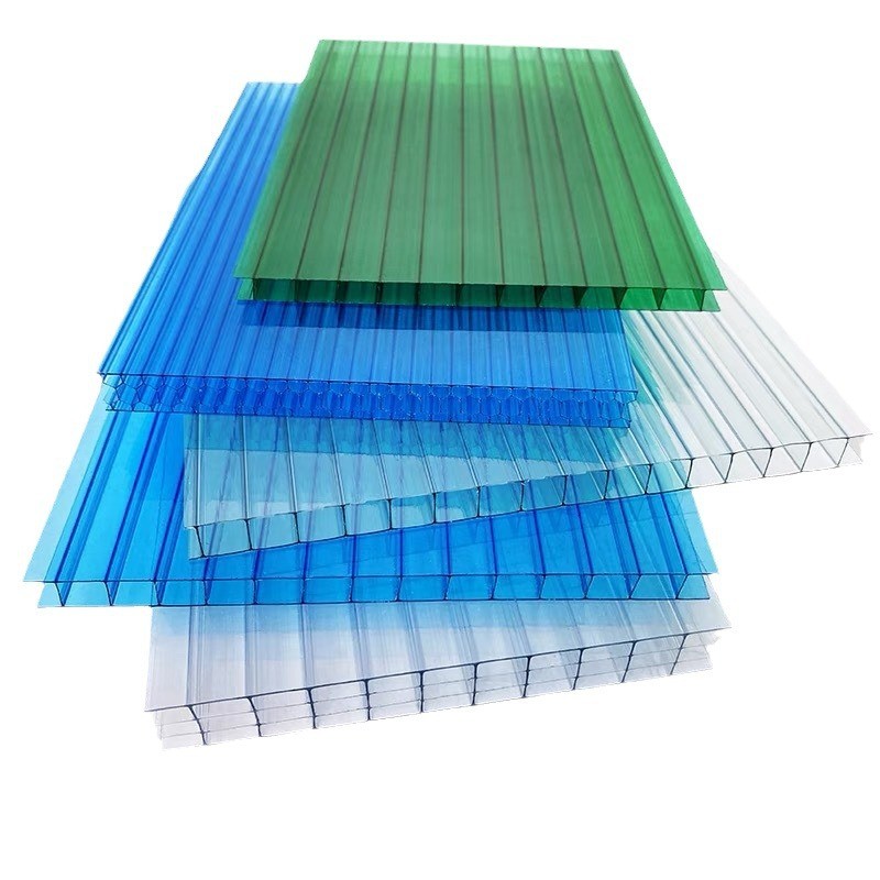 แผ่นโพลีคาร์บอเนต กันแดด กันฝน PC Sheet 6mm แผ่นหลังคาโปร่งแสง แบบรังผึ้ง