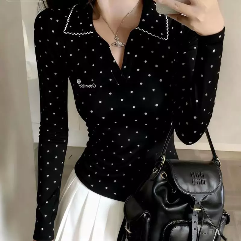 Anata เสื้อสตรีสไตล์วินเทจอเมริกัน เนื้อผ้าบางเบา ตัดเย็บพอดีตัว ช่วยเสริมสรีระ เหมาะสำหรับสไตล์หวานร้อน thumbnail 6