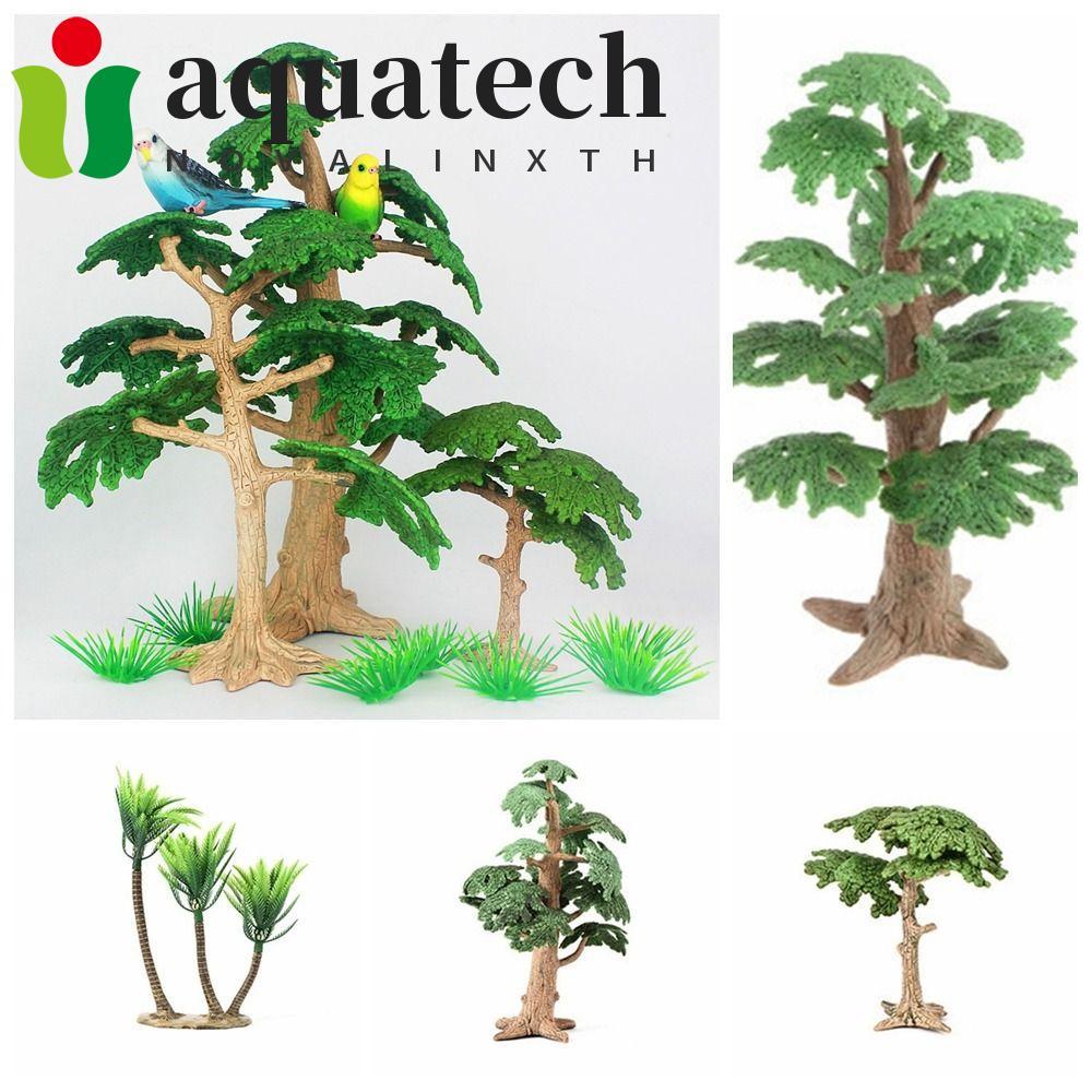 AQUATECH จําลอง Cypress, Cypress Pine Trees Coconut Tree, DIY มินิพลาสติก Vivid ภูมิทัศน์ต้นไม้สวน