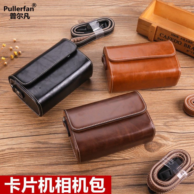 Spot Goods#Suitable for Sony RX100m67Leather Case ZV1M2F Canon G7X3 2/Lx10Camera bag Ricoh GR2I/gr3X