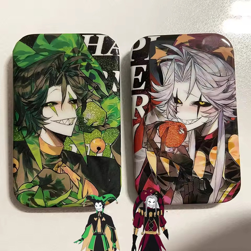 เข็มกลัดโลหะภาพ Pierrot Harlequin จากเกม Freak Circus สำหรับคอสเพลย์และกระเป๋าเป้