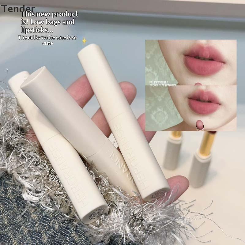 [Preferred] HERRANGE Low Saturation Matte Lipsti Cream Velvet Not Easy To Fade Lip Gloss Waterproof 