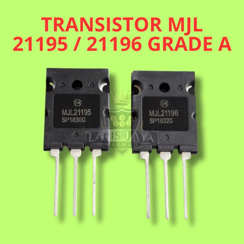 ทรานซิสเตอร์ MJL21195 MJL21196 เกรด A 1 ชุด PNP NPN Final Power Audio พร้อมใช้งาน