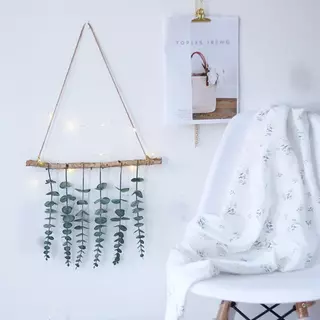 ดอกไม้เทียม + ใบไม้ตกแต่ง (ยูคาลิปตัส) สำหรับตกแต่งบ้าน/แจกัน DIY