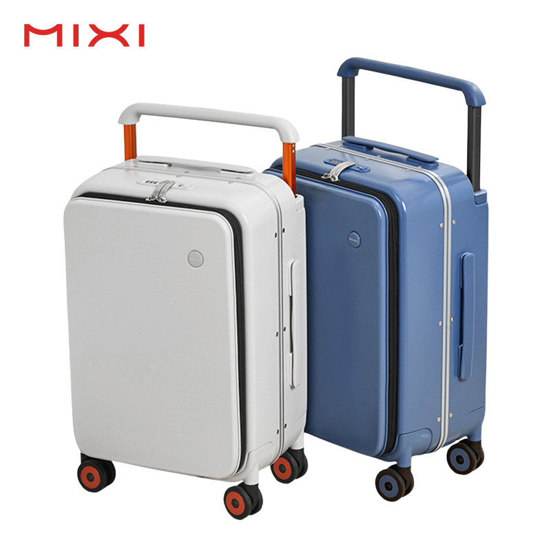 Mixi Luxury การออกแบบล่าสุดอลูมิเนียมเงียบล้อรถเข็นกระเป๋าเดินทางธุรกิจกระเป๋าเดินทางชุดกระเป๋าเดินท