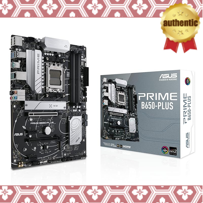 ASUS Prime B650-PLUS AMD B650 AM5 Ryzen™ Desktop 9000, 8000 & 7000 ATX Motherboard, DDR5, PCIe 5.0 M