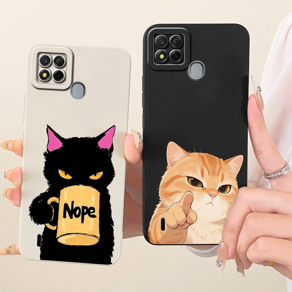 สําหรับ Itel A57 A611W กรณีน่ารักการ์ตูนแมวกระต่ายซิลิโคนเหลวนุ่มกันกระแทกปกหลังสําหรับ Itel A57 Pro