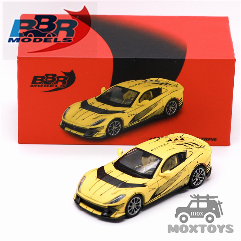 BBR 1:64 812 Competizione Tailor Made Yellow รถโมเดล Diecast