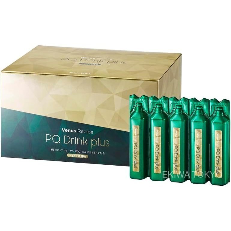 ผลิตภัณฑ์ขายดีของญี่ปุ่น Venus Recipe PQ Drink Plus | เครื่องดื่มเพื่อความงามในช่องปาก | PQQ + Ergot