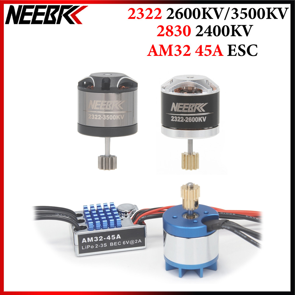 NEEBRC 2322 2600KV/3500KV 2830 2400KV มอเตอร์ไร้แปรง AM32 45A ESC SM3.0/T ปลั๊กสําหรับ 1/12 RC Crawl