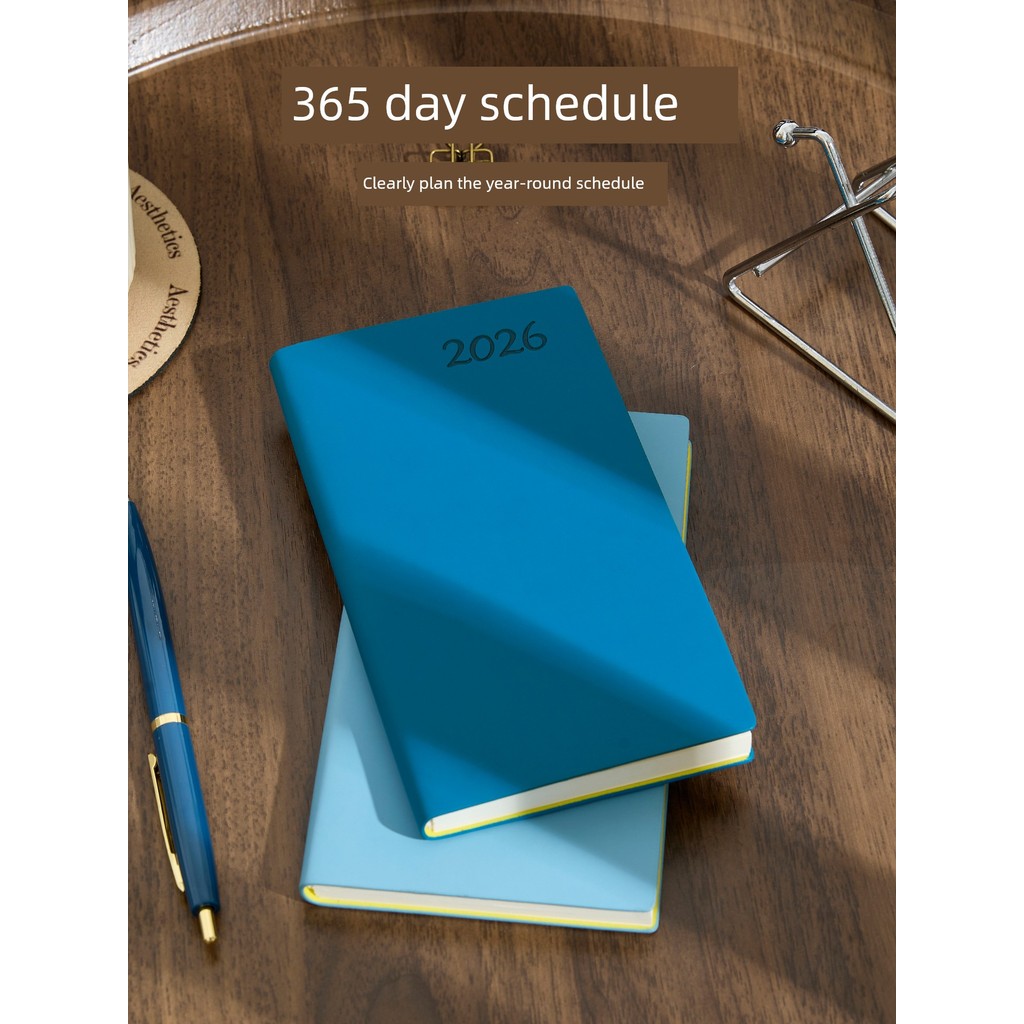 แพลนเนอร์ 2026 planner 2026 หนังสือกําหนดหนังสือคู่มือประสิทธิภาพการทํางาน A6 2023
