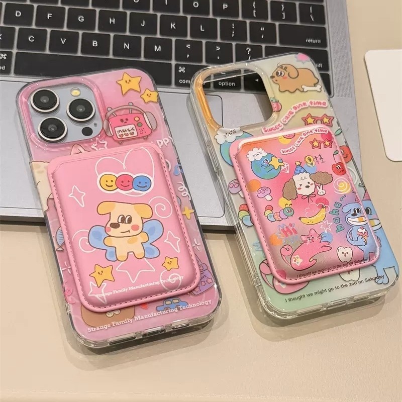 wallet magsafe magsafe card Bier Puppy Magnetic Card Holder เหมาะสําหรับ Huawei nova12/11/9876se เคส