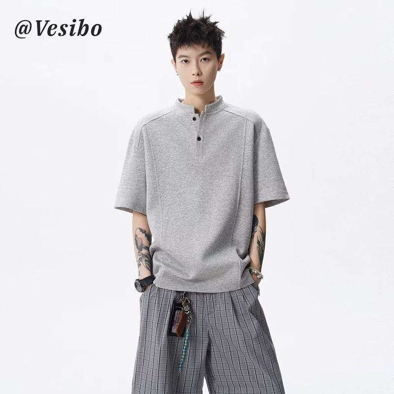 เสื้อยืด unisex แขนสั้นหลวม ระบายอากาศได้ดี — صورة 8