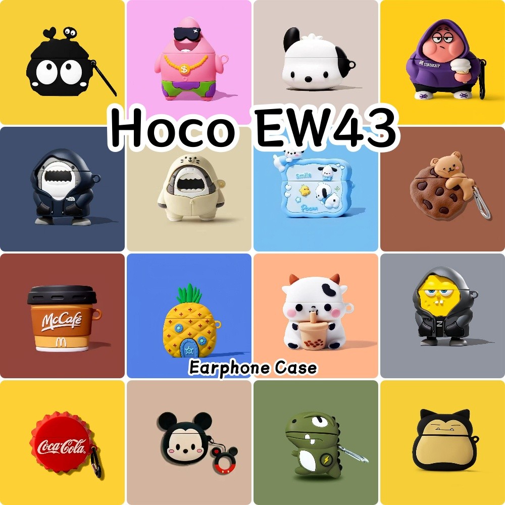 สําหรับ Hoco EW43 Casing Case Soft Silicone Headphone Case อินเทรนด์การ์ตูน NO.6