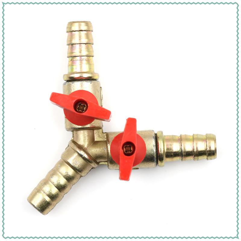 บอลวาล์วทองเหลือง Y ปิดตัวที3ทาง, 3/8 "10มม. น้ำมันก๊าซเชื้อเพลิง