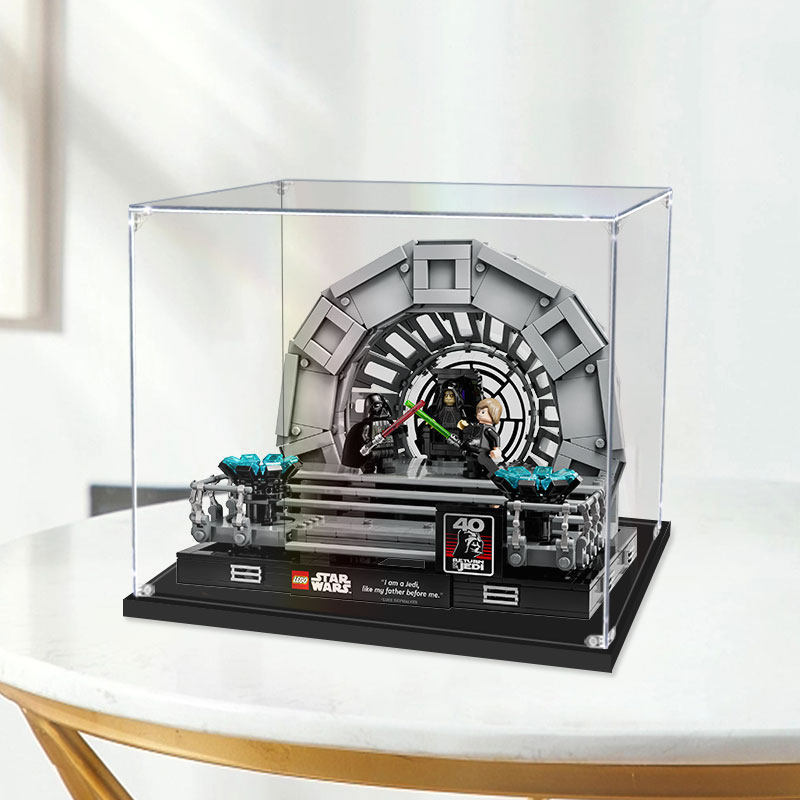 [กล่องแสดงโมเดล] เหมาะสําหรับ Lego 75352 Star Wars Emperors Throne กล่องแสดงอะคริลิกโปร่งใสป้องกันฝุ