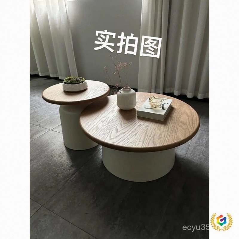 Influencer Martini Apartment Round Coffee Table B & B Coffee Table Small Apartment Simple Style Livi
