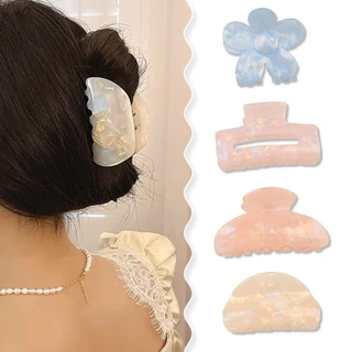 กิ๊บหนีบผมแบบเกาหลี อะคริลิก สไตล์ฉลาม สำหรับหางม้าและทรงผมอื่น ๆ