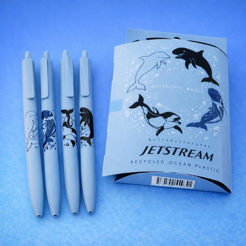 [ออกพิมพ์] Japan Mitsubishi jetstream Adventure Kingdom Ocean Limited Ocean ปากกาลูกลื่นพลาสติกรีไซเ
