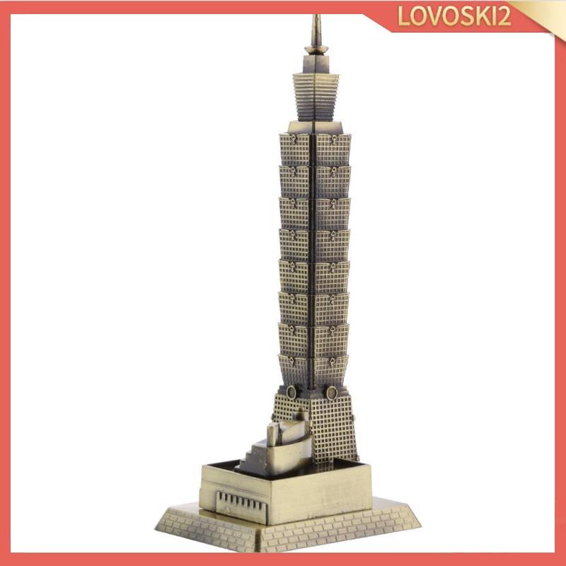 [โลโวสกี้2] ไทเป 101 สถาปัตยกรรมอาคารทาวเวอร์รุ่นของไต้หวันเครื่องประดับสก์ท็อปของที่ระลึกการเดินทาง