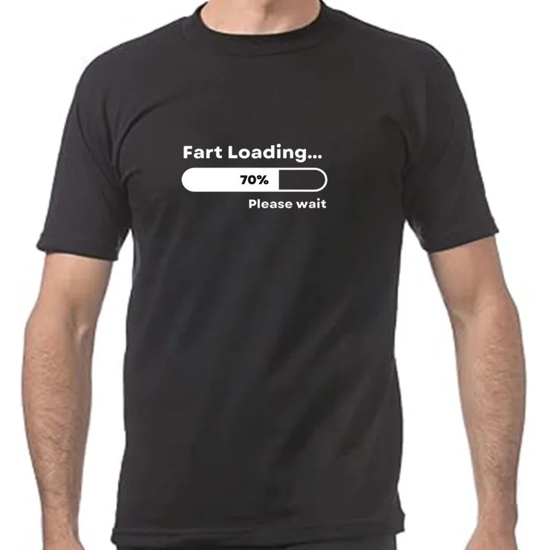 KEMEJA เสื้อยืดตลกผายลมโหลดอารมณ์ขันTeeอารมณ์ขันJoke Joke TShirtสําหรับชายพ่อผู้ชายแขนสั้นเสื้อผ้าPa