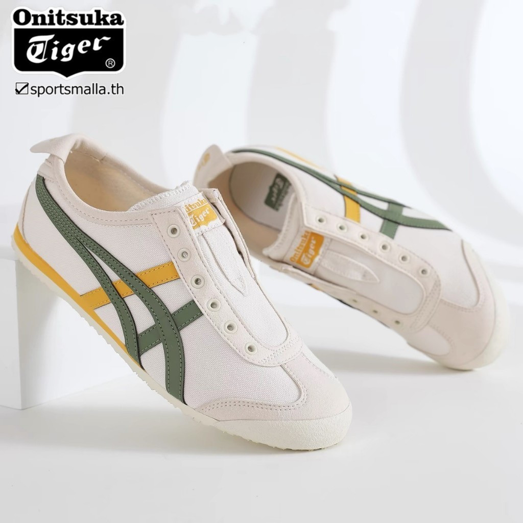 Onitsuka Mexico รองเท้าผ้าใบผ้าใบแบบสวมสําหรับผู้ชายและผู้หญิง