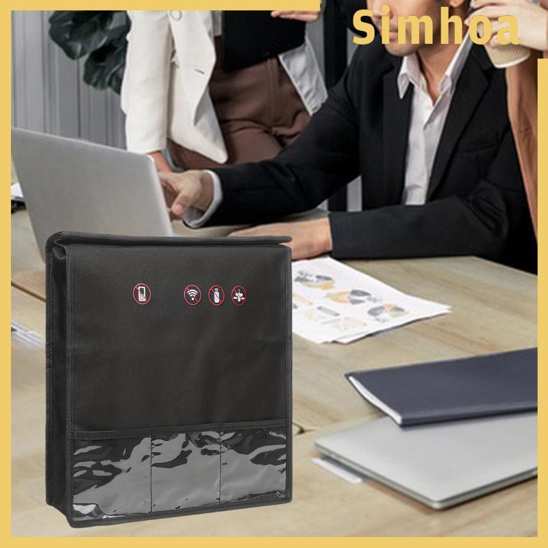 [SIMHOA] Faraday Bag Black Anti Tracking Faraday Pouch for Car Keychain ID Card Phone