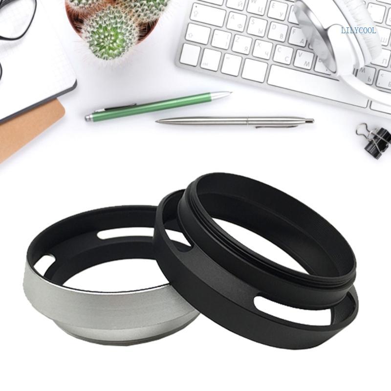 CH Metal Vented Lens Hood Black Silver Lens Cap 37mm 40 5mm 43mm 46mm 49mm 52mm