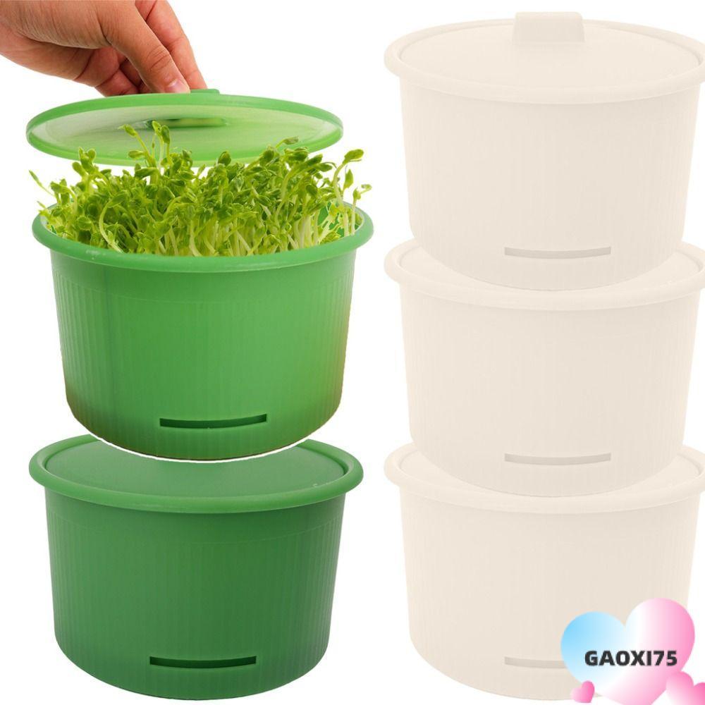 กาซี75 กระถางเพาะชําถั่วงอก, ถาดแตกซ้อนที่มีประสิทธิภาพ, กล่องเพาะเมล็ดพืชระบายอากาศแยกสร้างสรรค์ระบบการเพาะปลูกพืชไฮโดรโปนิกส์