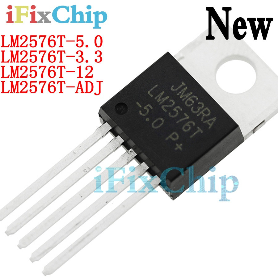 5pcs LM2576T-5.0 TO220-5 LM2576-5.0 TO-220 LM2576T-5 LM2576T-3.3 LM2576-3.3 LM2576T-12 LM2576T-ADJ ท