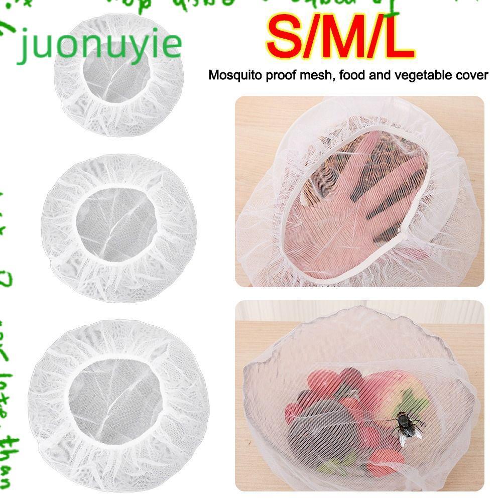 JUONUYIE ฝาครอบกันฝุ่นผักผลไม้, ฝาครอบอาหารแบบพับได้ป้องกันแมลงบิน, ฝาปิดป้องกันอาหารระบายอากาศแบบพกพาสําหรับบาร์เรลอาหารขวดซอส