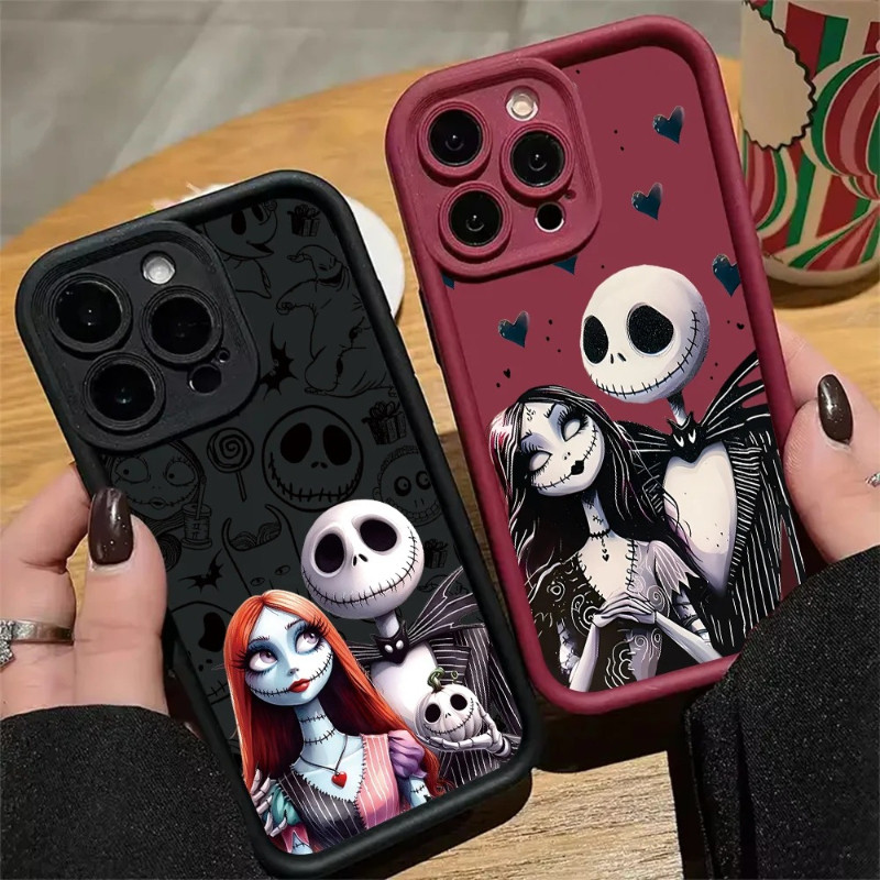หรูหราซิลิโคนสําหรับ VIVO V70 V60 Lite Y05 Y04 Y31D Y21D Y11D Y29T 4G 5G Nightmare ก่อนคริสต์มาสกันกระแทกเคสโทรศัพท์