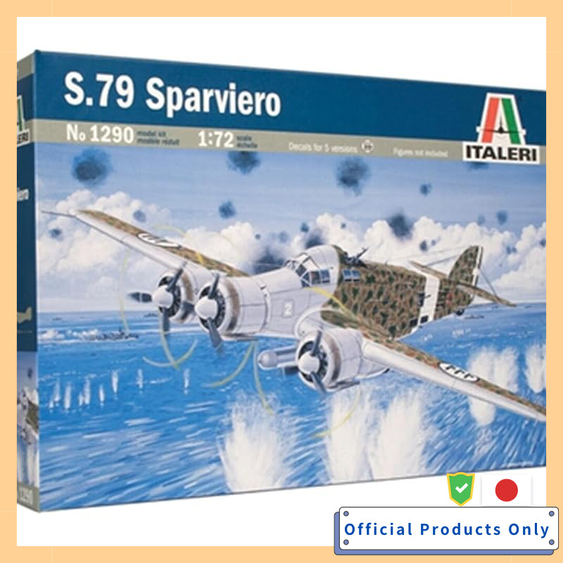 Platz Italeri 1/72 WW2 Italy SM79 Sparviero Plastic Model IT1290