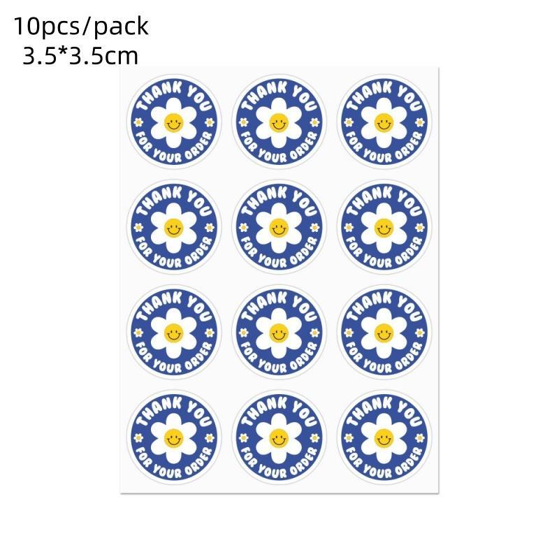 (ซื้อ2ลด20บาท)สติ๊กเกอร์ขอบคุณ ThankYou Sticker เพิ่มความน่ารักสวยงามให้กับสินค้า กันน้ำได้ แช่น้ำได้100% ราคา ถูกที่สุด ดีลบีเคเค แกลเลอรีภาพที่ 9