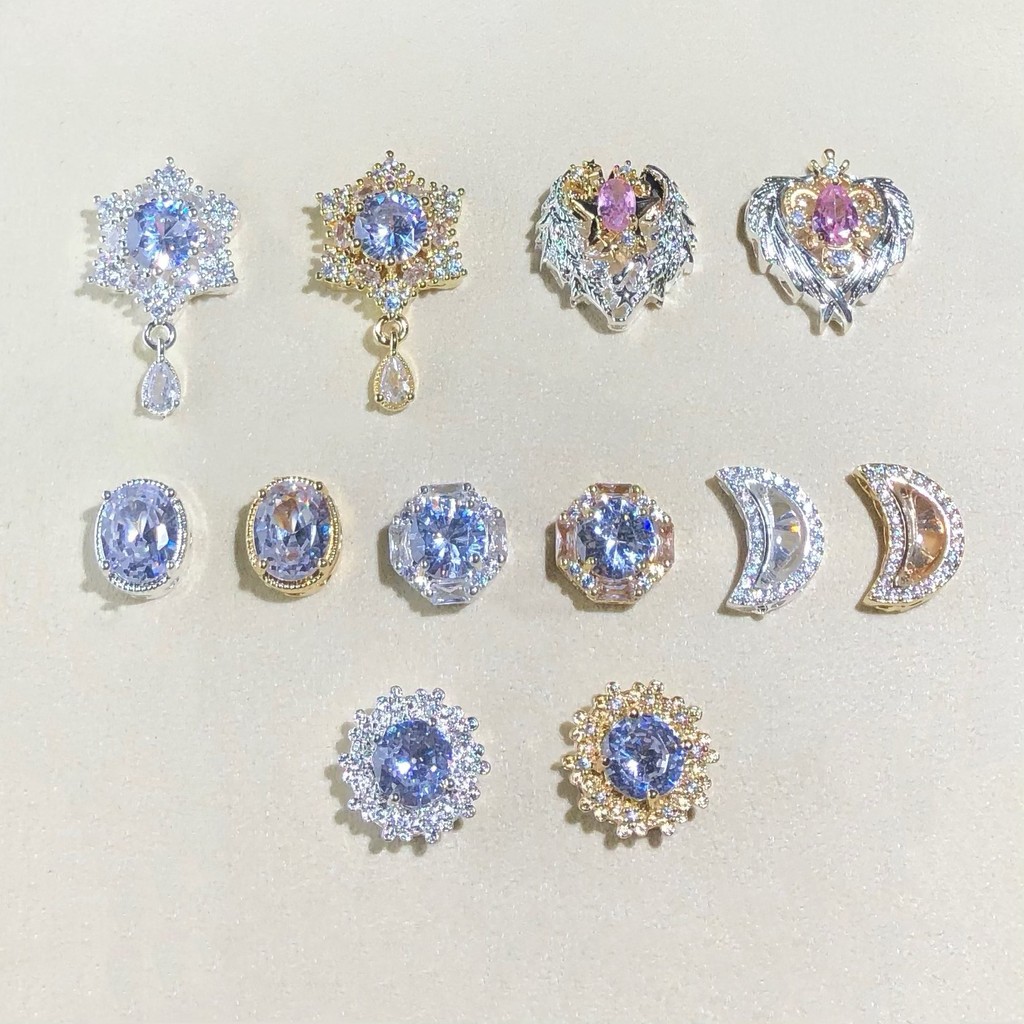 จี้ 14k อุปกรณ์ diy รูปไข่ Star Moon