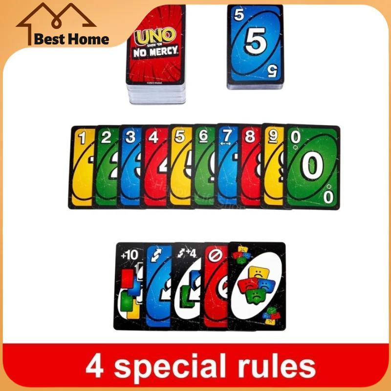 ของเล่นแฟชั่น UNO Flip! การ์ดเกม - การ์ดสองด้านสําหรับเล่นเร็ว - การ์ดครอบครัว UNO & การ์ด UNO Flip 