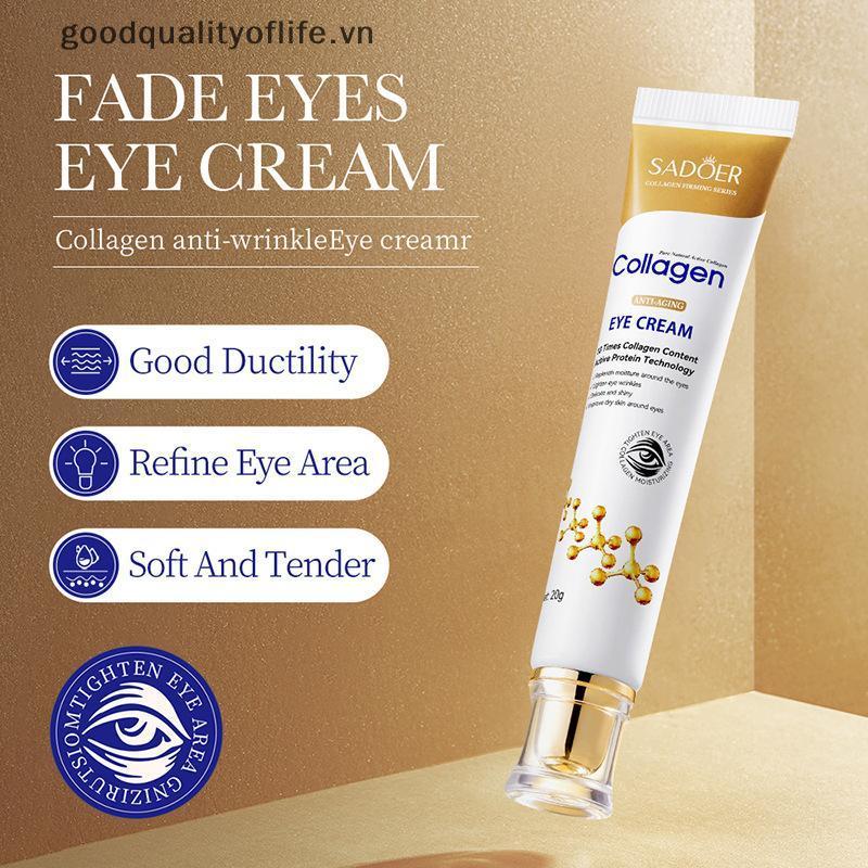 [GOOD] SADOER Collagen Eye Cream Skincare Anti Dark Circles Eye Bags Firming Moisturizing Skincare E